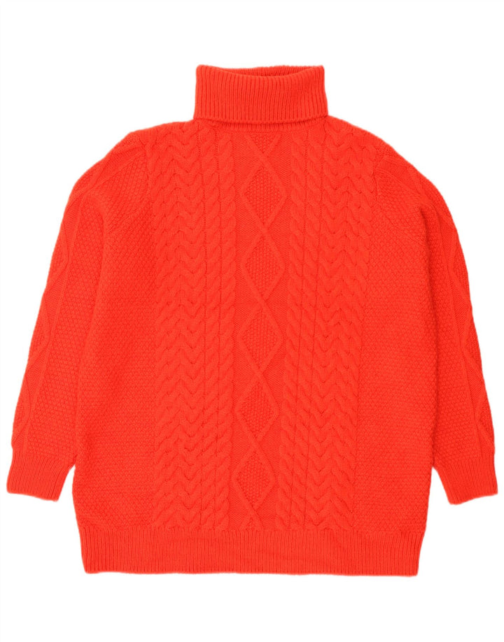 Marks & Spencer Pull surdimensionné à col roulé pour femme UK 16 Large Rouge