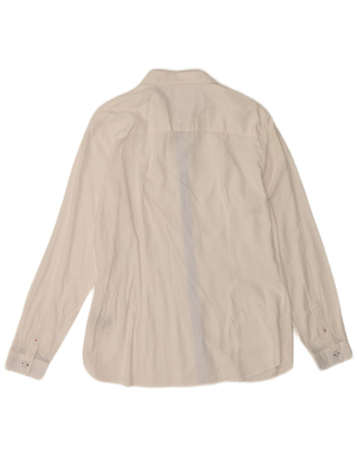 Tommy Hilfiger Chemise stretch pour femme US 12 Grand coton blanc