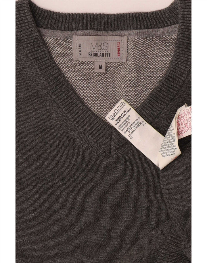 Marks & Spencer Débardeur Regular Fit Homme Coton Gris Moyen