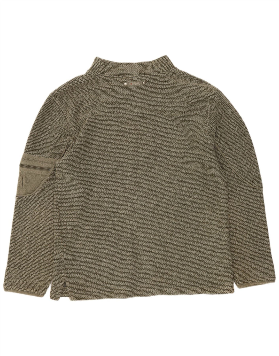 Weird Fish Sweat-Shirt Homme Petit Kaki Coton