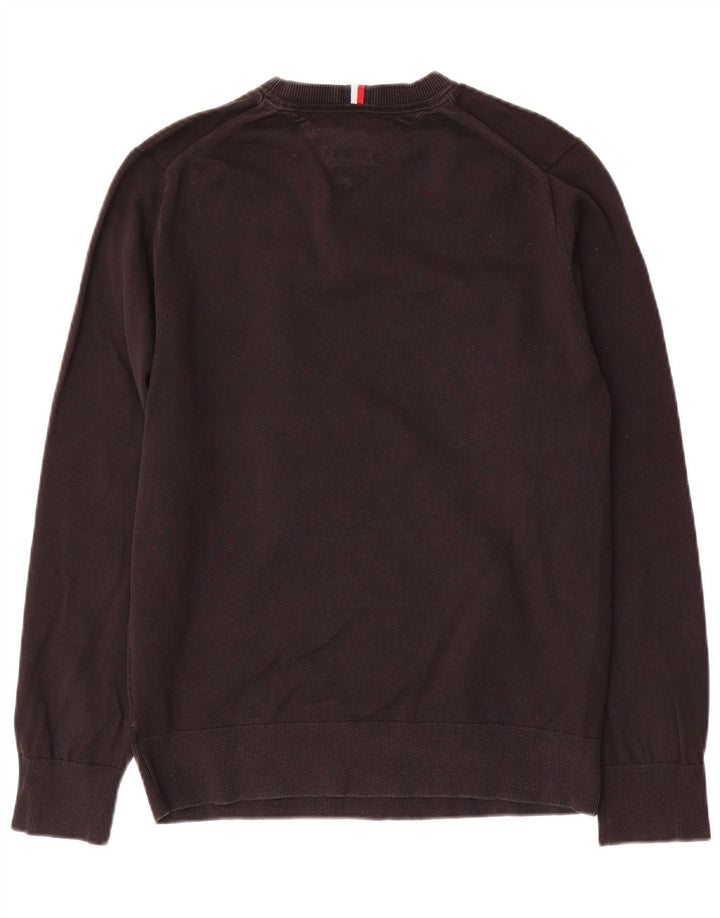 Tommy Hilfiger Pull Ras du Cou Homme Noir Moyen