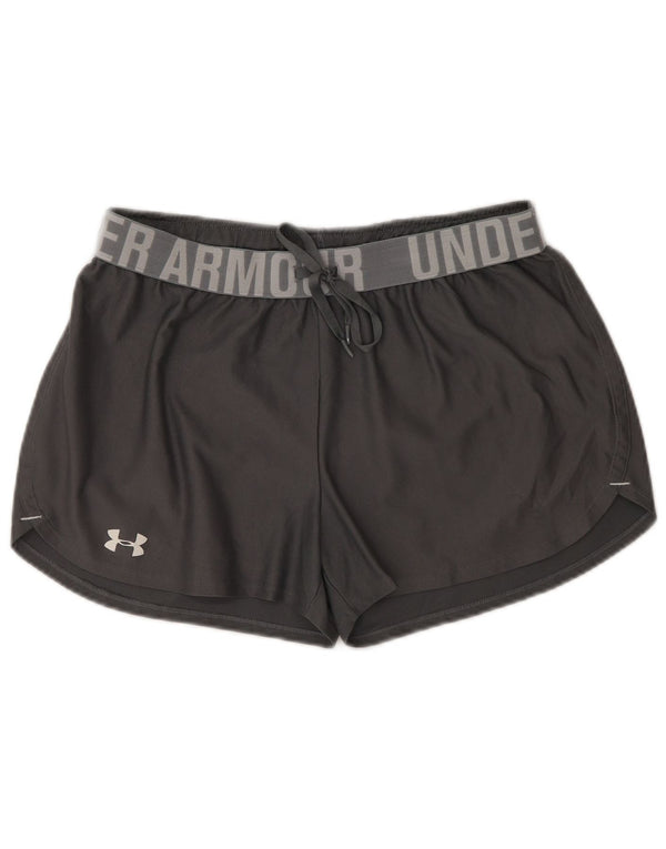 Under Armour Short de bain Heat Gear Graphic pour femme UK 14 Gris moyen