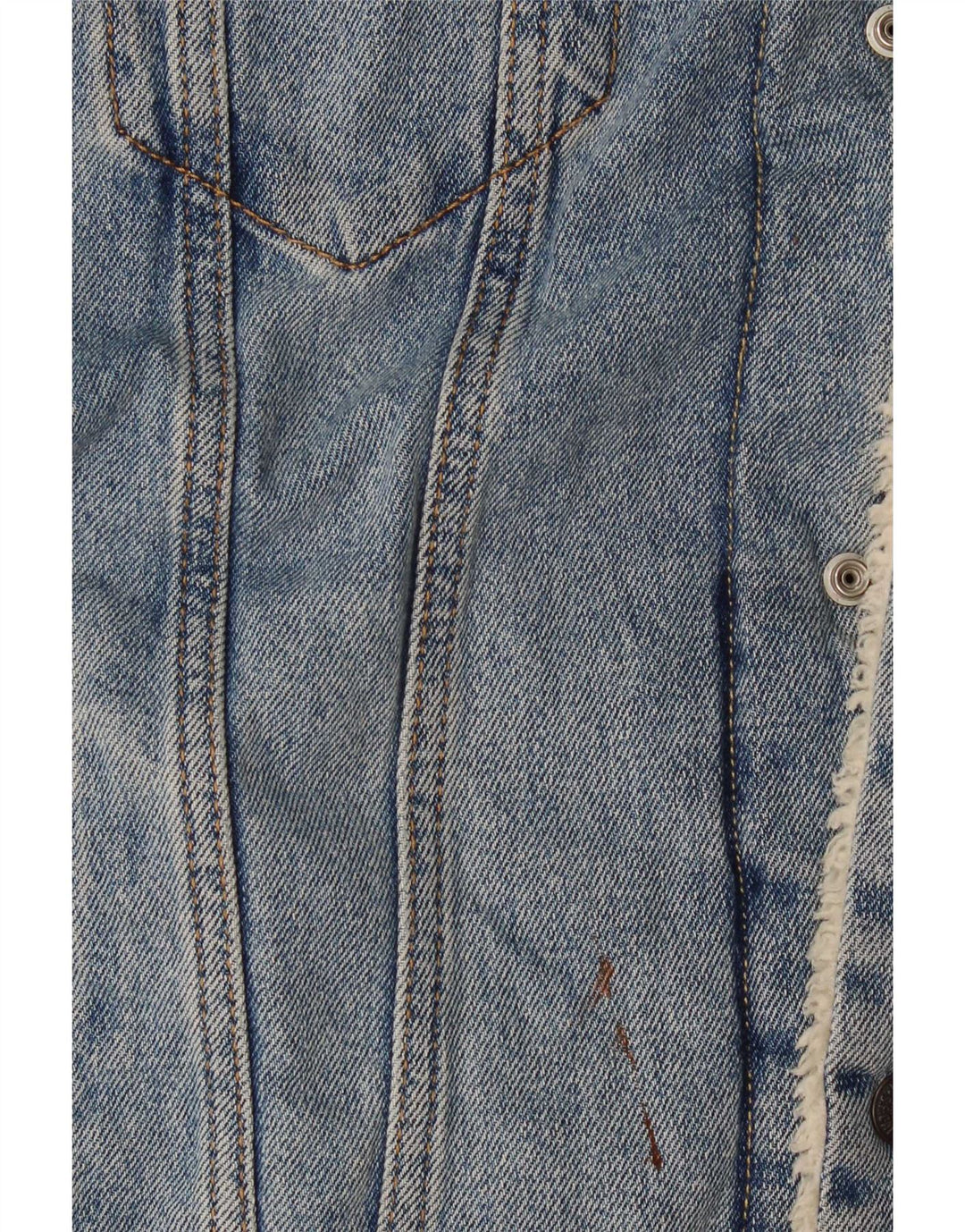 Levi's Veste en Jean Sherpa Homme UK 40 Large Bleu