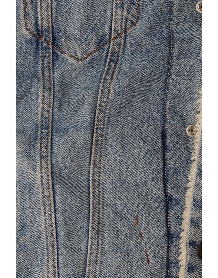 Levi's Veste en Jean Sherpa Homme UK 40 Large Bleu