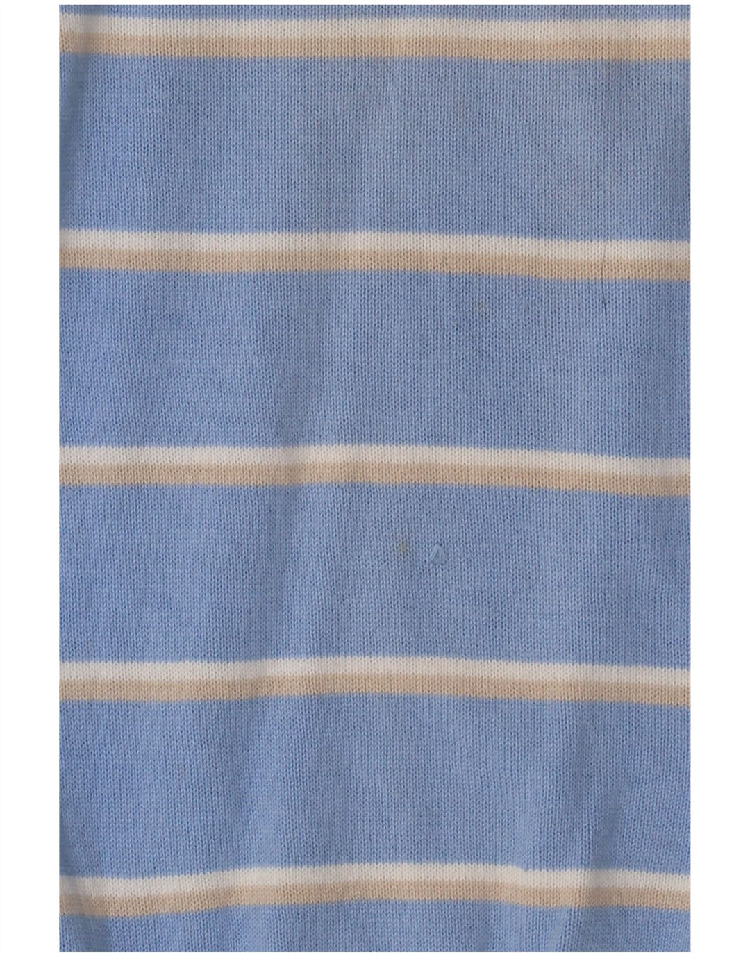 Kappa Pull Col V Homme Bleu Moyen Rayé Coton