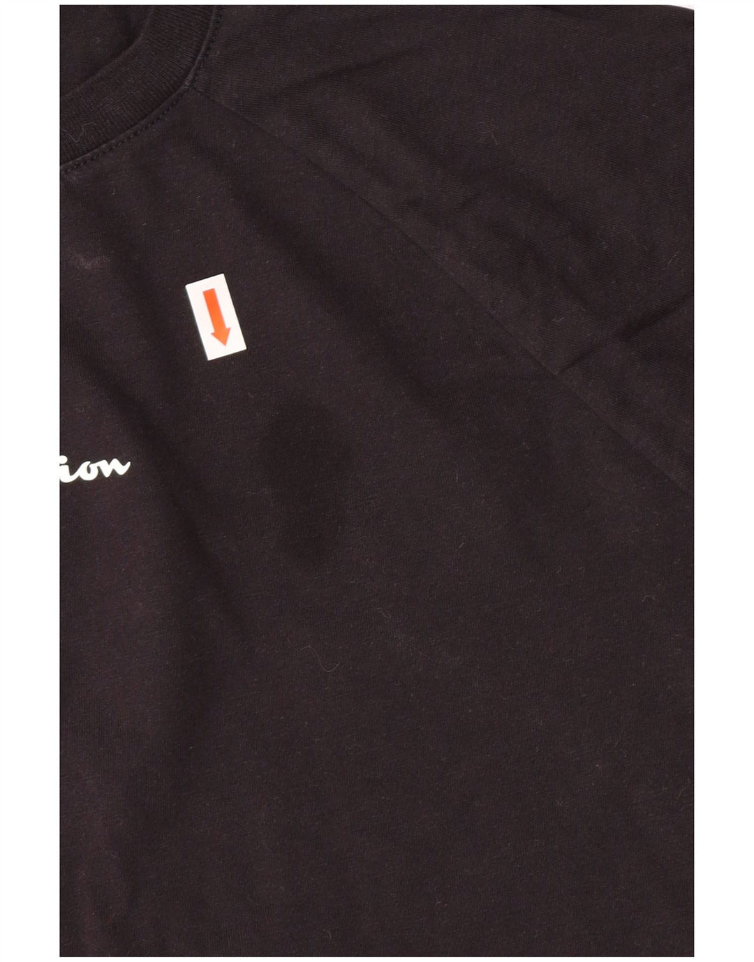 Champion T-Shirt Graphique Femme Top XL Noir Coton