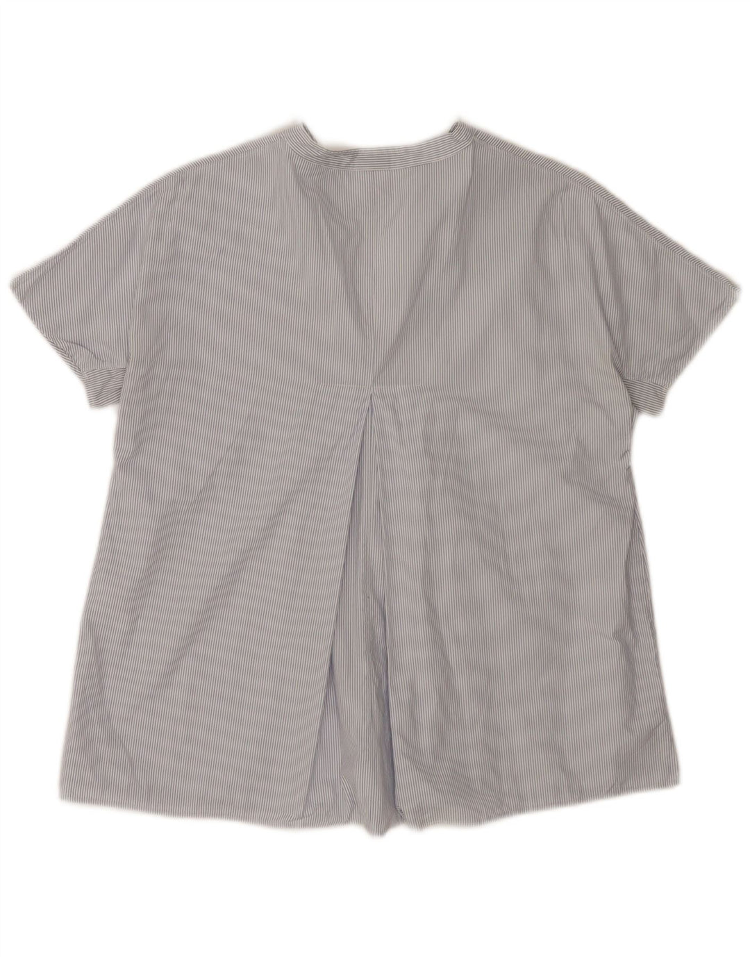 Aspesi Chemisier Femme Top EU 38 Bleu Moyen Coton Rayé