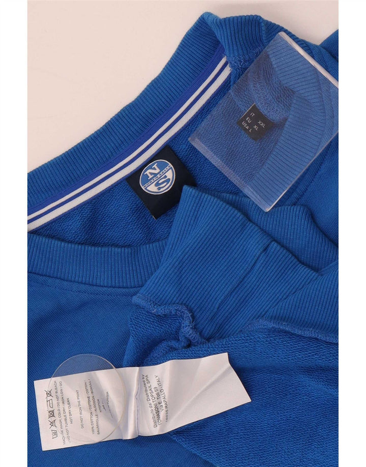 North Sails Sweat-shirt graphique pour homme en coton bleu Taille L
