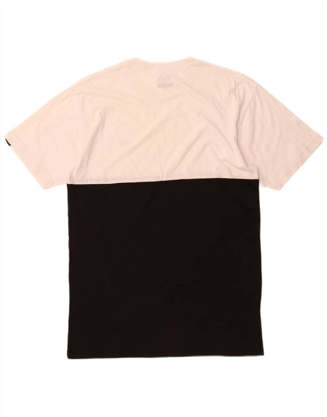 VANS T-shirt coupe classique pour hommes, blanc moyen, colour block