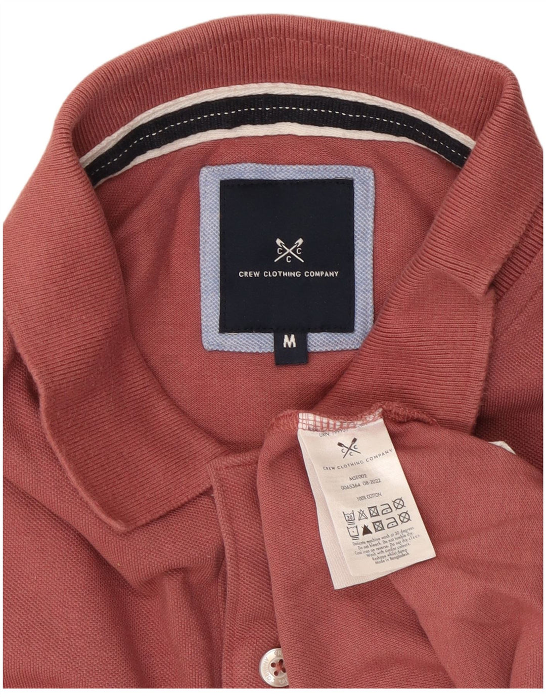 Crew Clothing Polo Homme Coton Marron Moyen