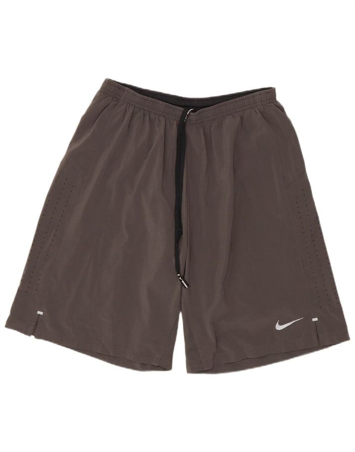 Nike Short de sport pour homme Gris moyen Polyester