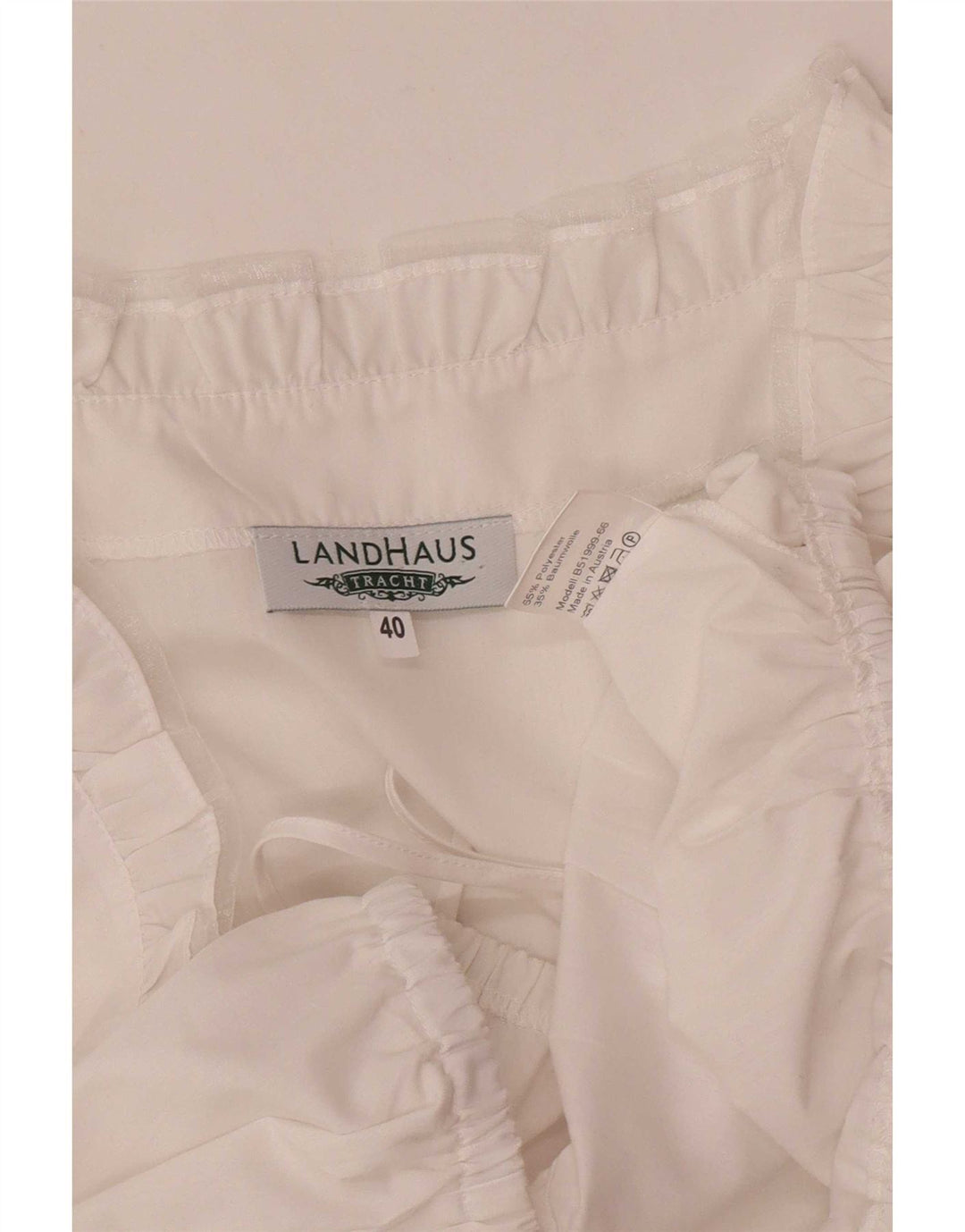 Landhaus Womens Crop Top EU 40 Moyen Blanc Polyester