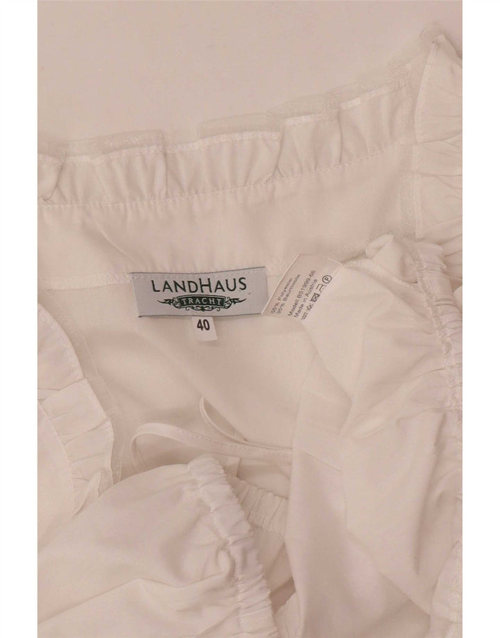 Landhaus Womens Crop Top EU 40 Moyen Blanc Polyester