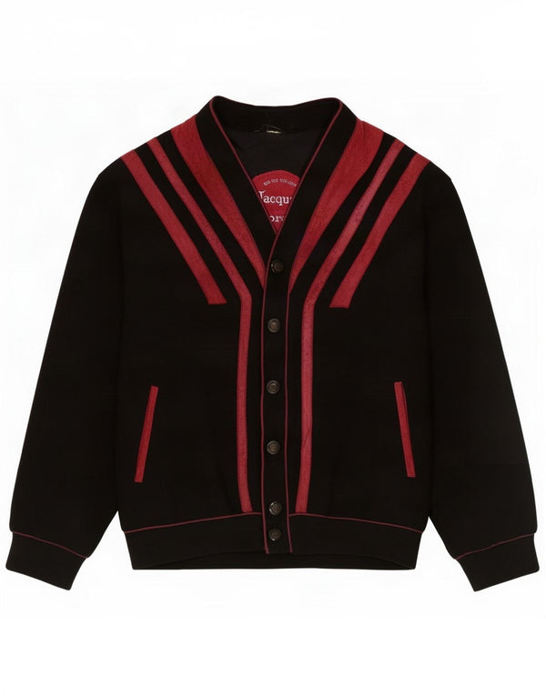 Jacques Lorant Veste bomber en daim pour homme UK 42 XL Noir Colourblock