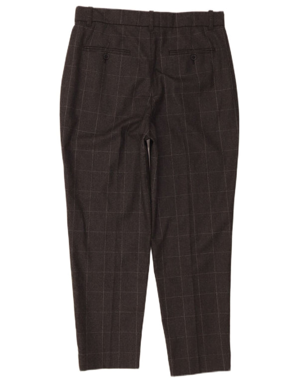 Ralph Lauren Pantalon chino fuselé pour femme US 4 Small W30 L26 Gris à carreaux