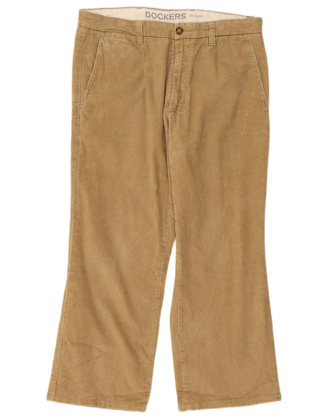 Dockers Pantalon Bootcut En Velours Côtelé Homme W34 L26 Beige