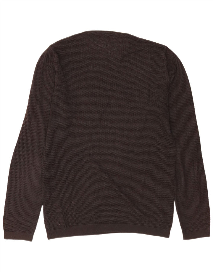 Zara Homme Pull Col Ras Du Cou Acrylique Noir Moyen