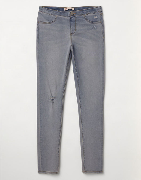 Levi's Jean Jegging effet vieilli pour fille 13-14 ans W26 L29 Bleu Coton