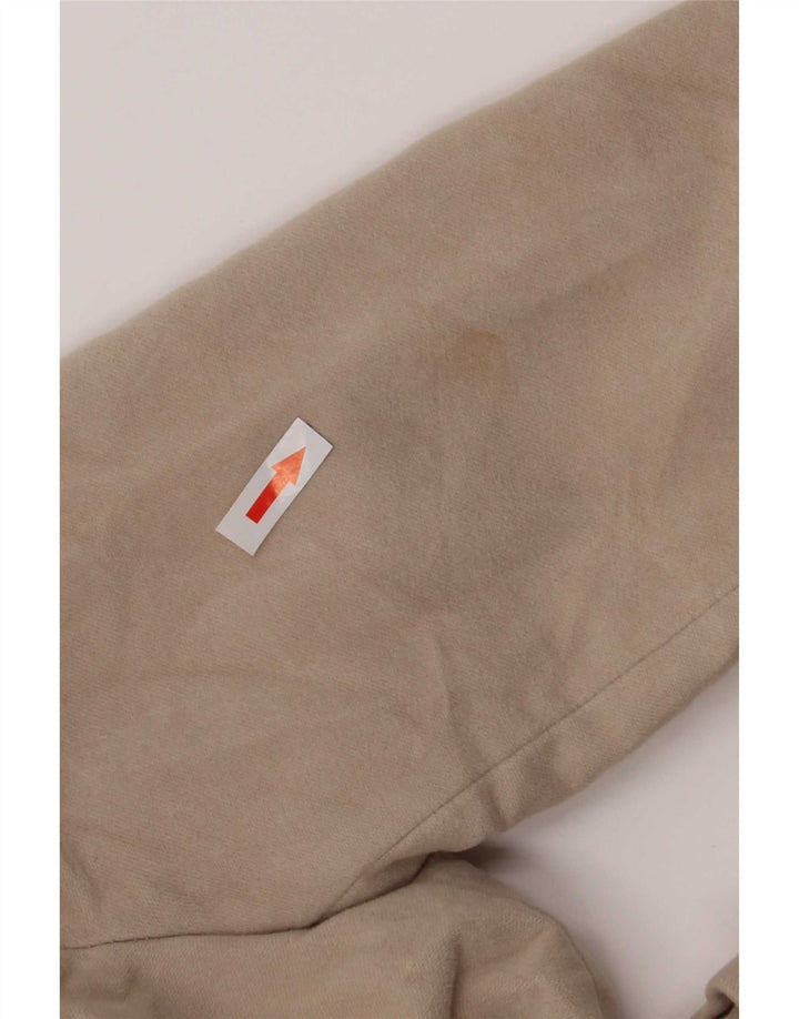 Zara Veste Blazer 4 Boutons Femme UK 6 XS Coton Beige