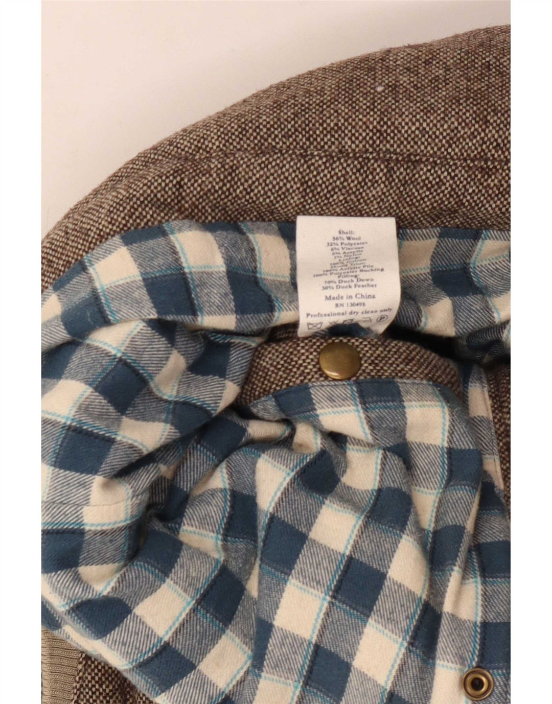 Jack Wills Gilet rembourré pour femme UK 8 Petite laine mouchetée marron