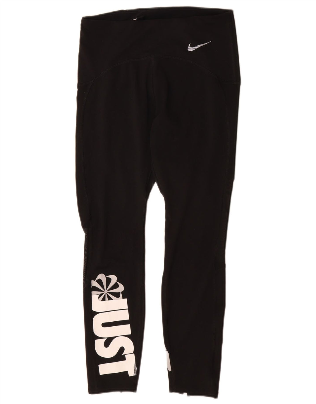 Legging Nike Dri Fit Crop Graphic pour femme UK 12 Noir moyen Polyester