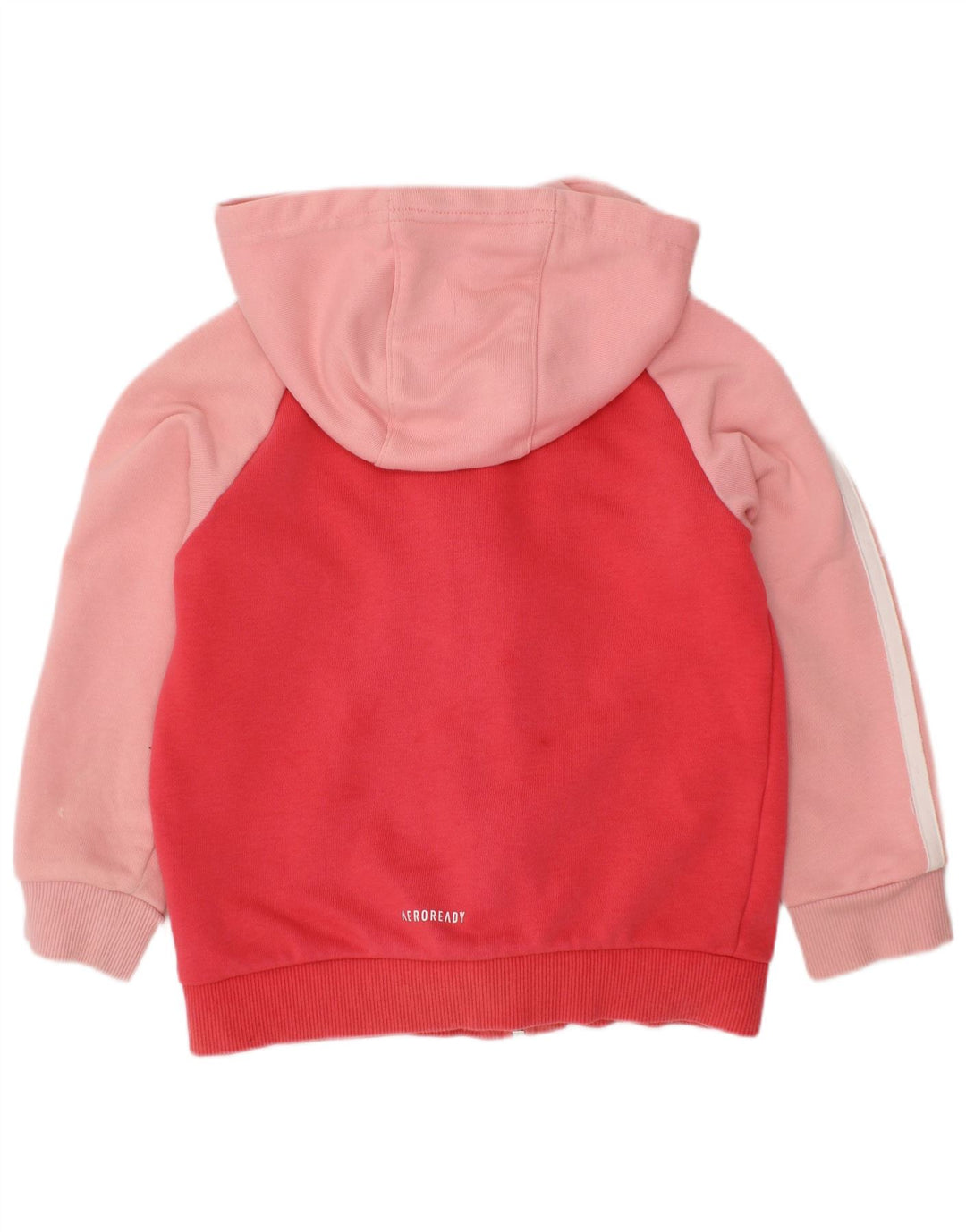 ADIDAS Pull à capuche zippé Aeroready pour fille 4-5 ans Rouge Colourblock