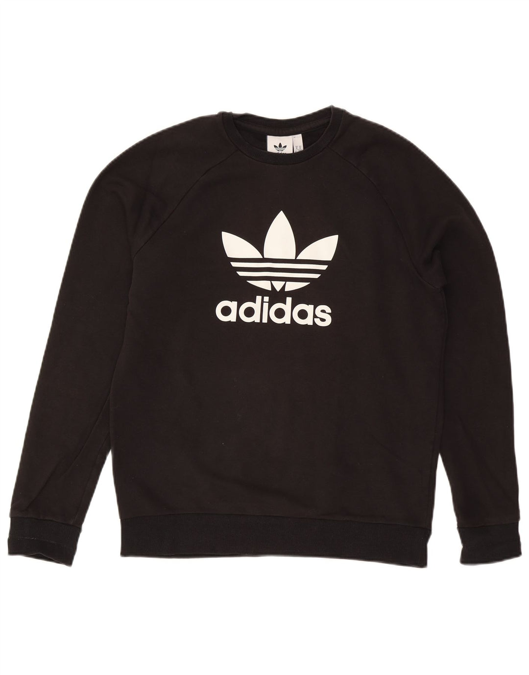 Adidas Sweat-shirt graphique pour homme en coton noir moyen
