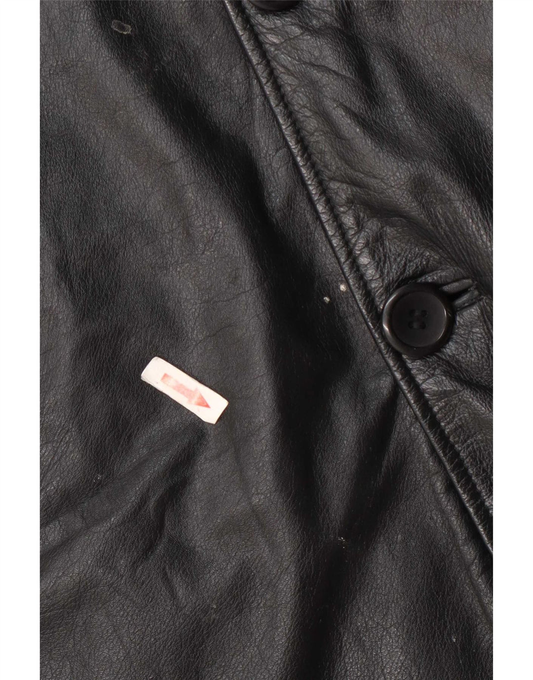 manteau en cuir homme vintage UK 38 Noir Moyen