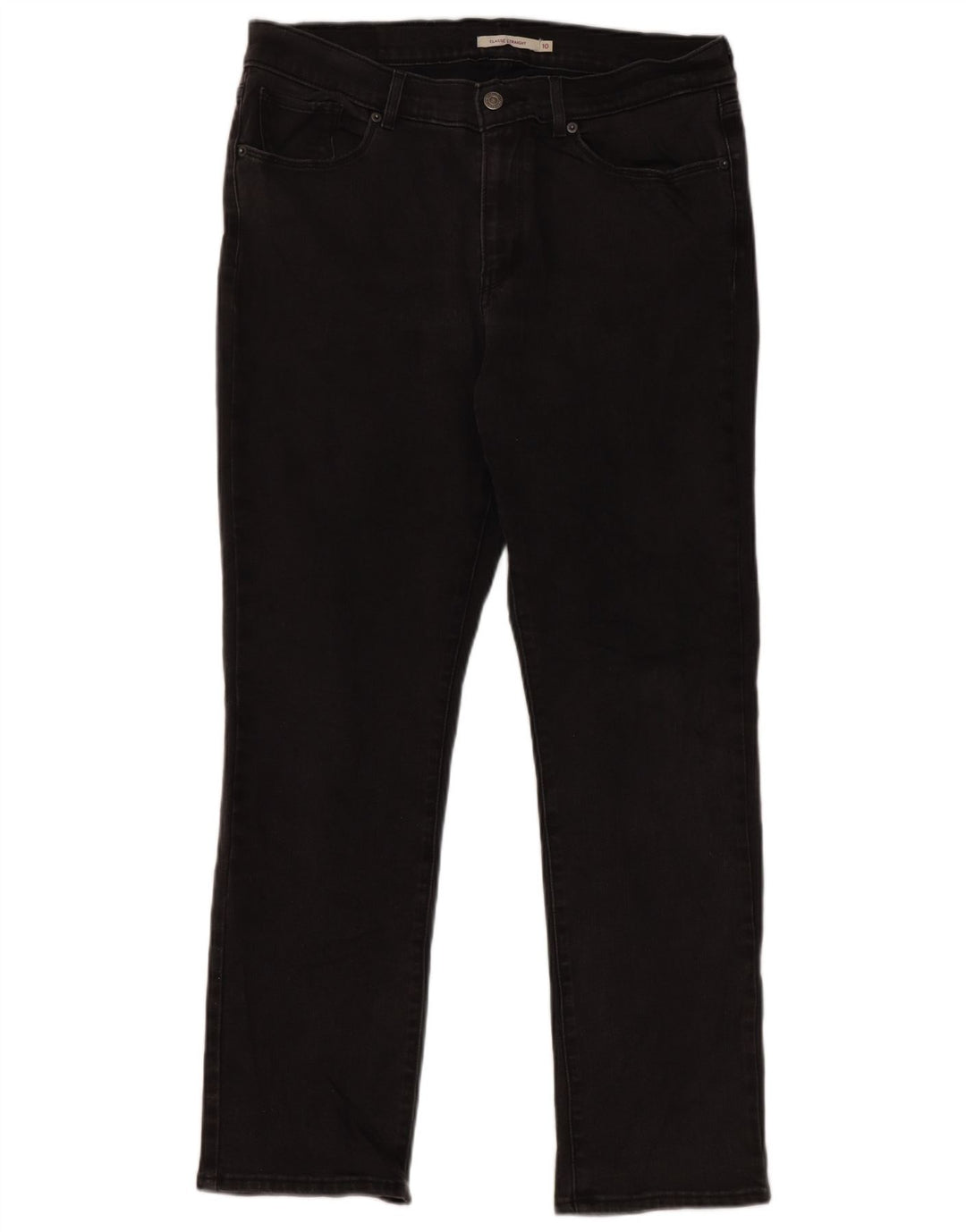 Levi's Jean droit classique coupe classique pour femme US 10 Large W30 L30 Noir