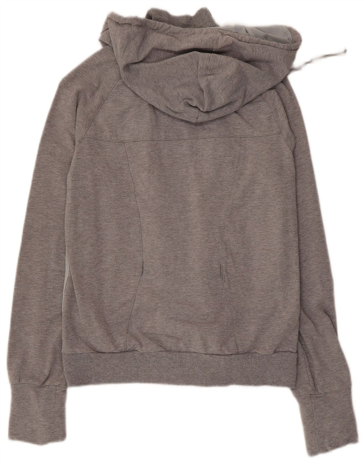 Puma Pull à capuche zippé pour femme UK 12 Gris moyen Colourblock