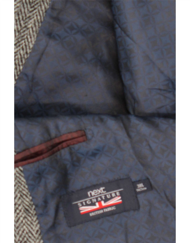 Next Veste blazer à 2 boutons pour homme UK 38 Chevron gris moyen