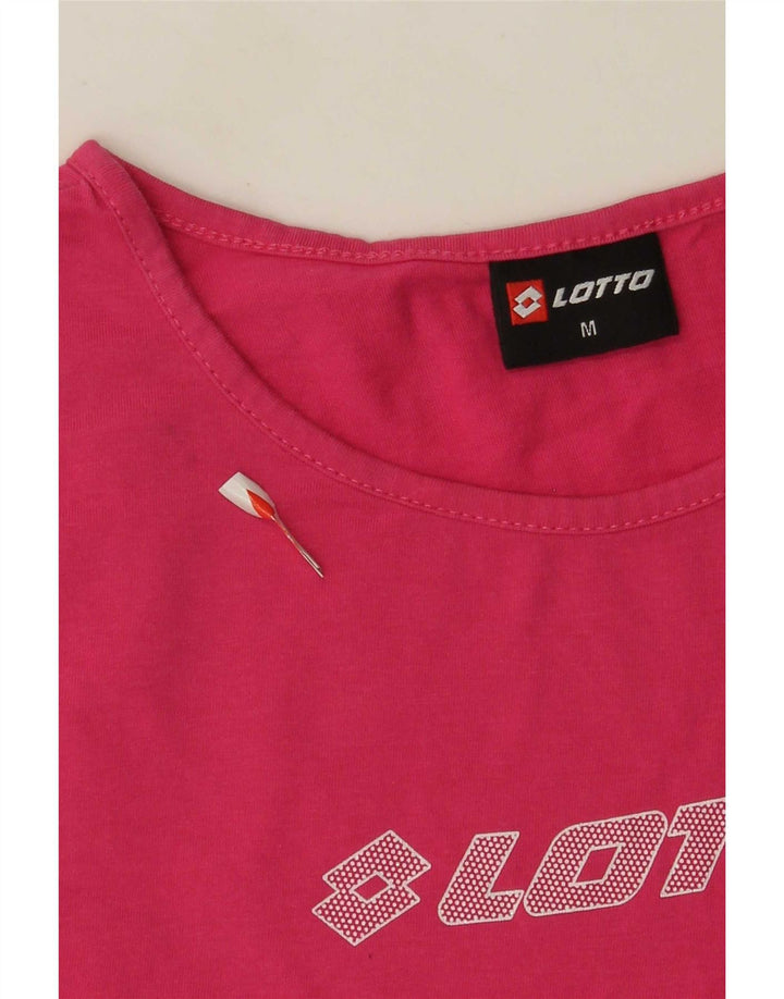 Lotto Débardeur Graphique Femme UK 12 Coton Rose Moyen