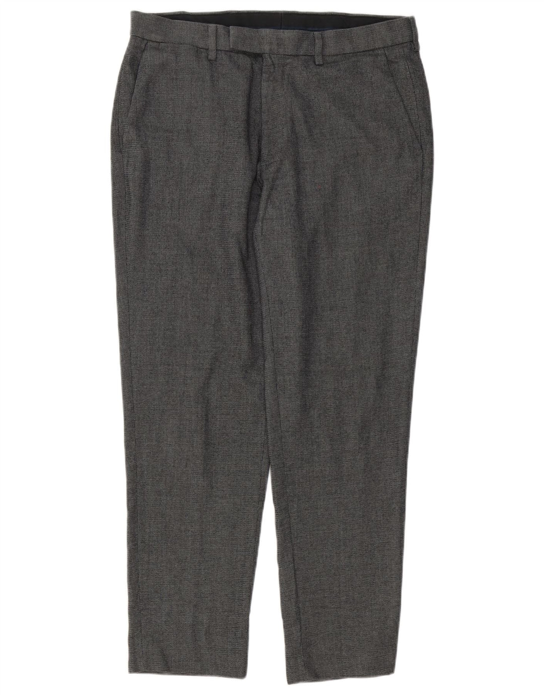 Marks & Spencer Pantalon de costume coupe ajustée pour homme W34 L28 Gris Polyester
