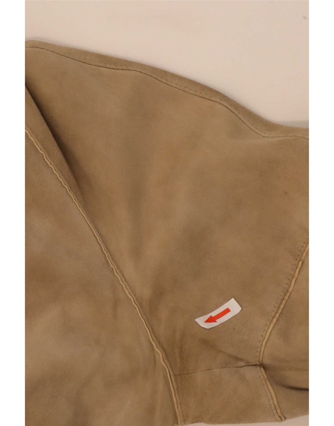 veste en daim réversible homme vintage IT 48 cuir beige moyen
