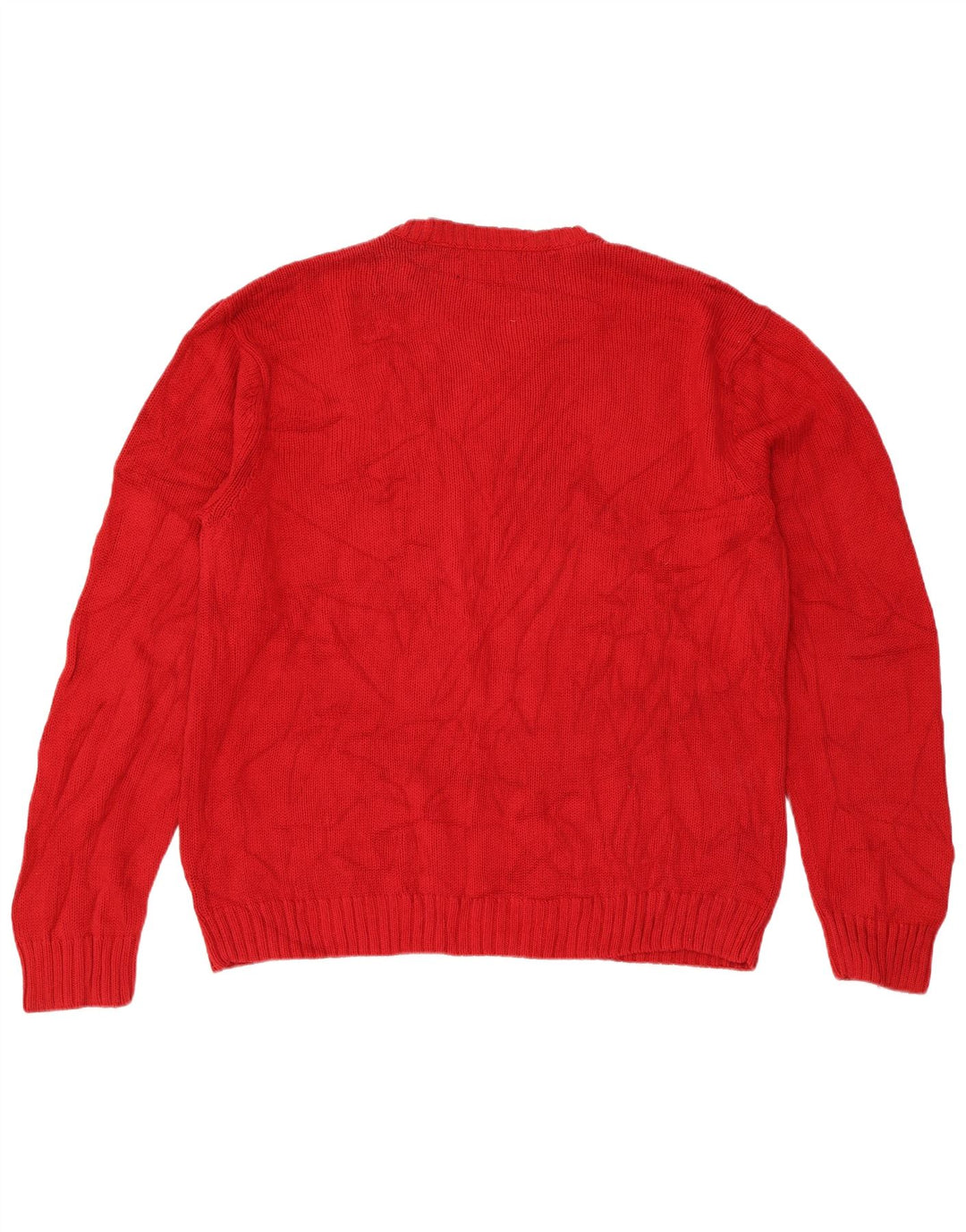 Chaps Pull Homme Coupe Regular Col V Pull XL Rouge Coton