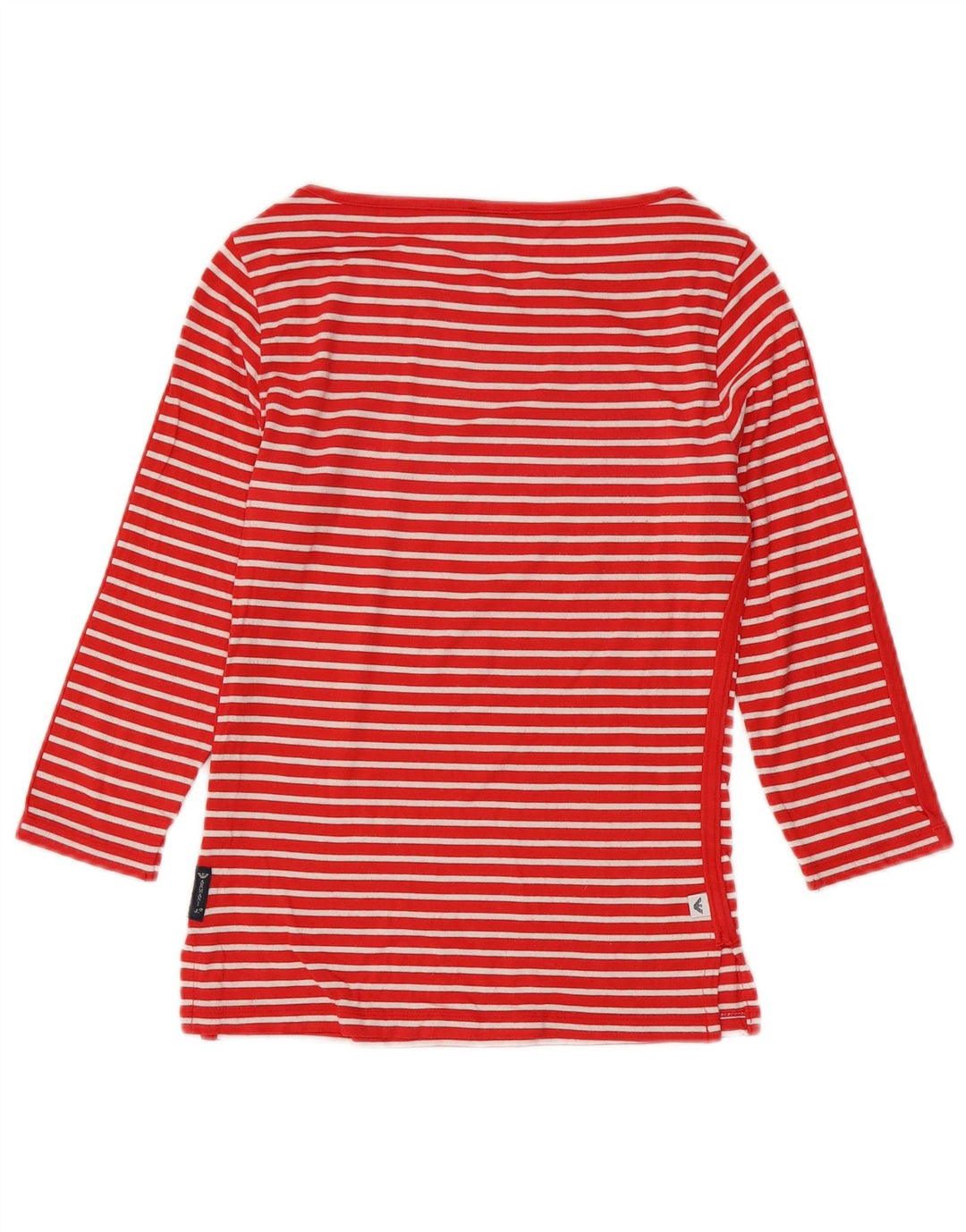 Armani Jeans Haut à manches 3/4 pour femme UK 10 Petit rayé rouge