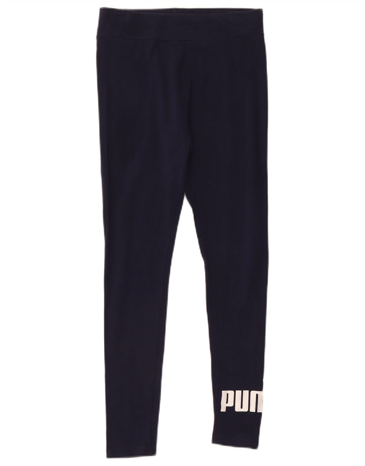 Puma Legging graphique pour femme UK 10 Small Bleu marine
