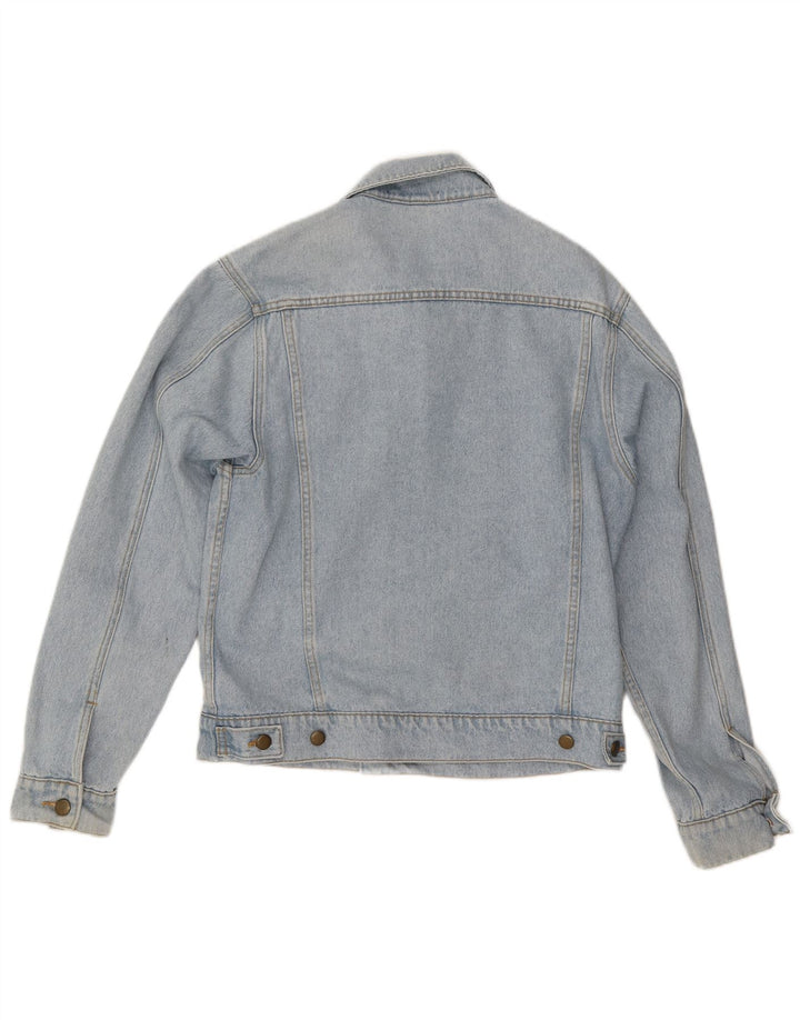 American Apparel Veste en jean pour homme UK 38 Bleu moyen Coton