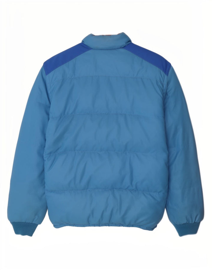 veste rembourrée homme vintage UK 38 Coton colorblock bleu moyen