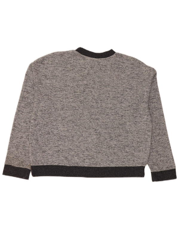 Topshop Pull ras du cou pour femme UK 12 Gris moyen moucheté