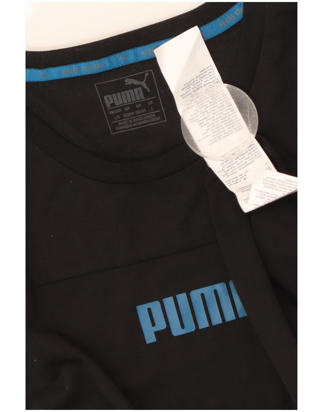 PUMA T-Shirt Homme Haut Large Noir Polyester