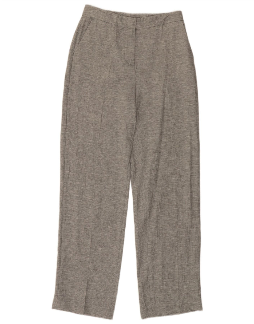 Pantalon Chino Droit Femme ZARA XS W27 L32 Gris Viscose