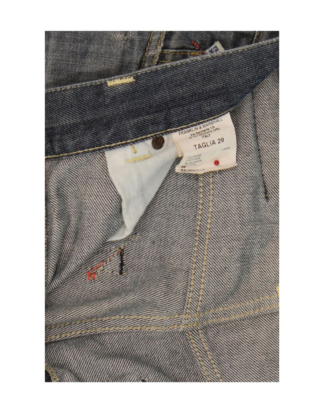 Franklin Marshall Jean droit homme W29 L30 bleu marine coton
