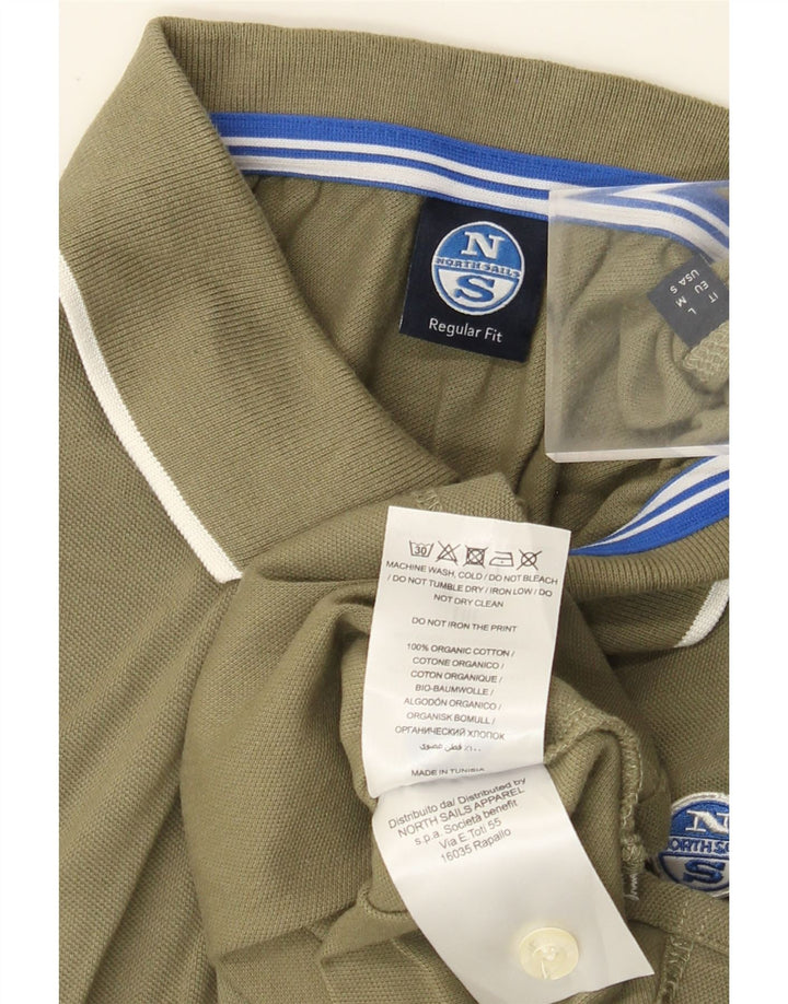 North Sails Polo Homme Kaki Moyen Coton