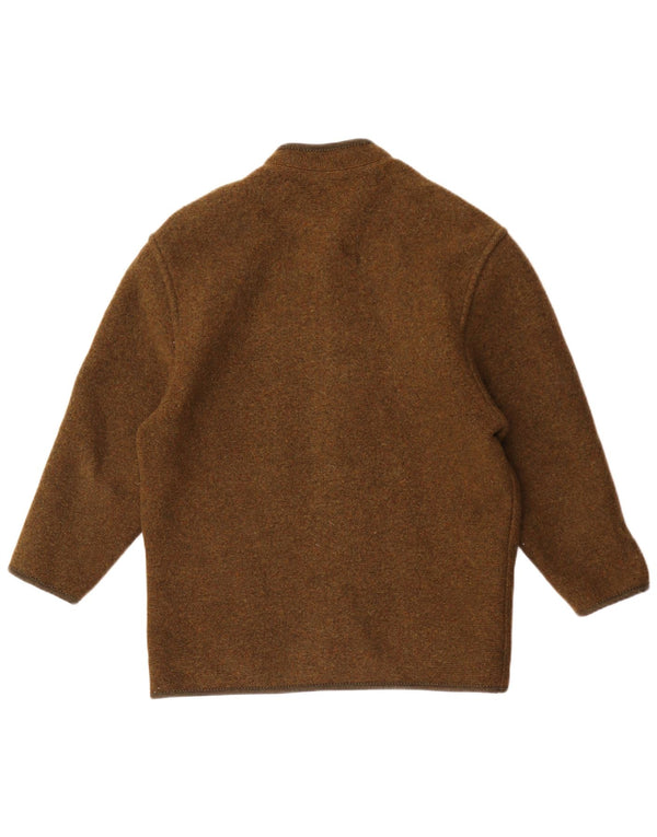 Giesswein Pull Cardigan Homme UK 38 Kaki Moyen Argyle/Diamant Laine