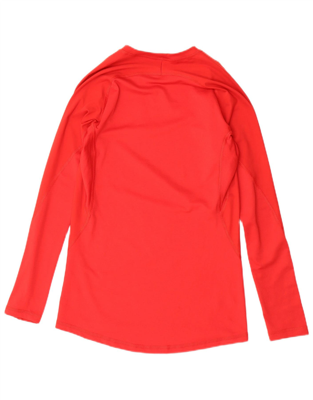 ADIDAS Femmes Climacool Top Manches Longues UK 12 Rouge Moyen Polyester