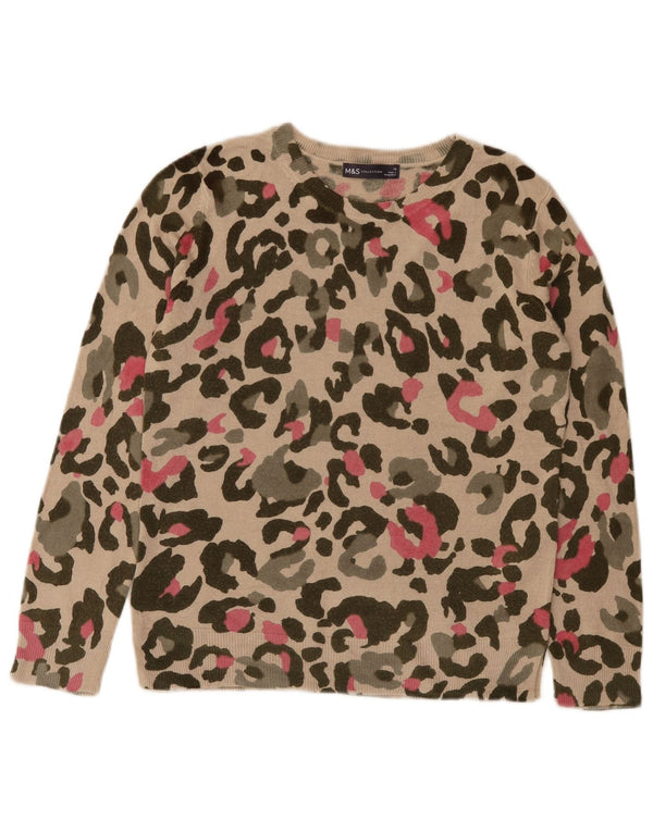 Marks & Spencer Pull col bateau pour femme UK 10 Small Beige