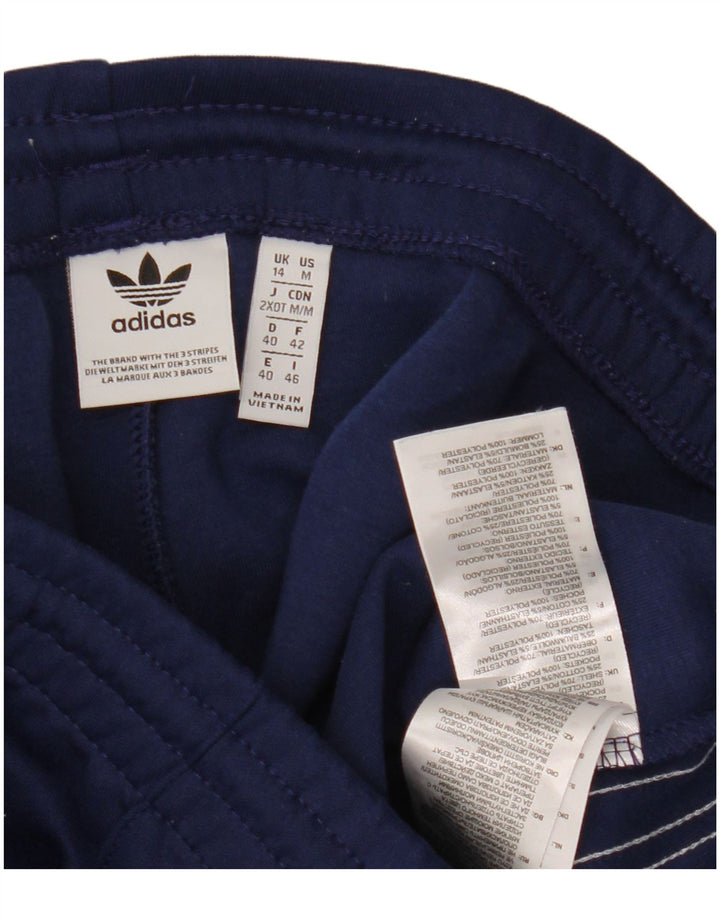 Adidas Pantalon de survêtement pour femme UK 14 Large Bleu Marine Polyester