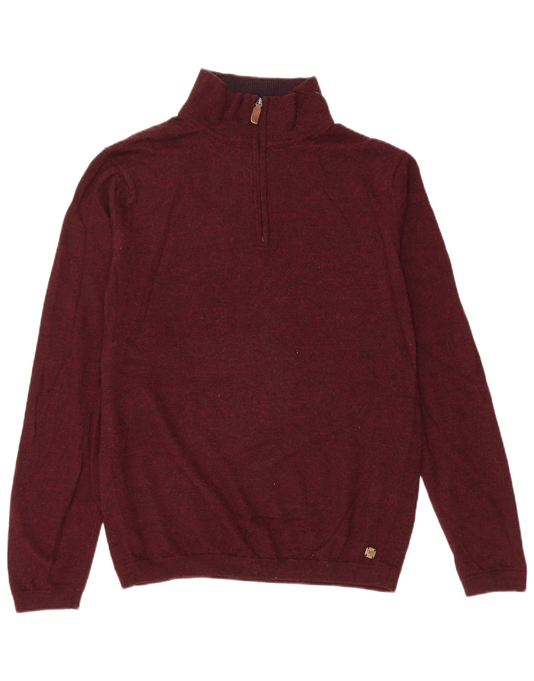 White Stuff Pull à Col Zippé Homme Large Marron Laine