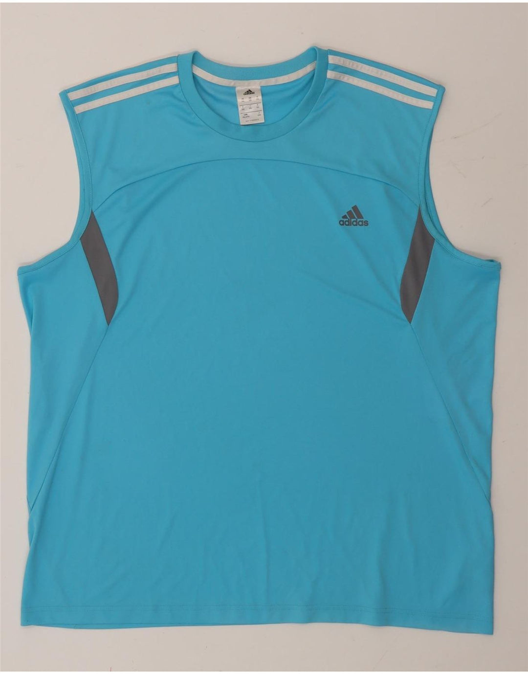 Adidas Débardeur Homme 2XL Bleu Colorblock Polyester